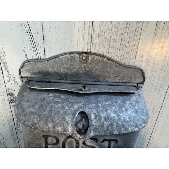 Country Mail Post French Letter Box w/ Bird Motif Wall Mount Cottage Core - Picture 2 of 5